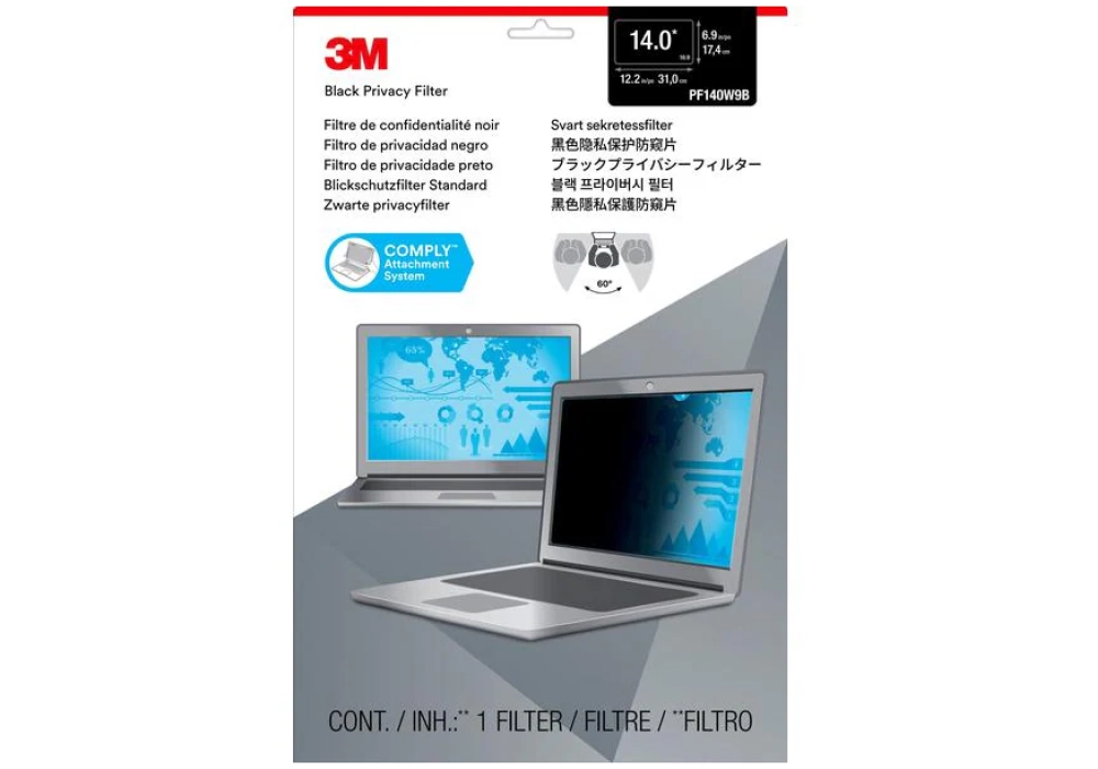 3M Film pour écran Privacy Filter 14 " / 16:9