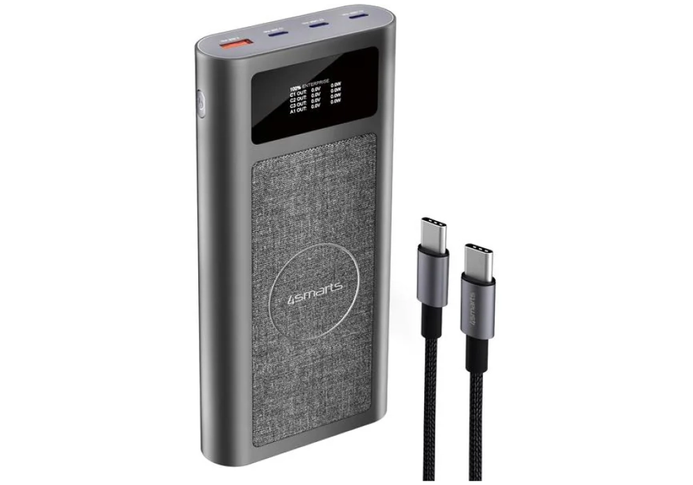 4smarts Batterie externe Enterprise Ultra 26800mAh Noir