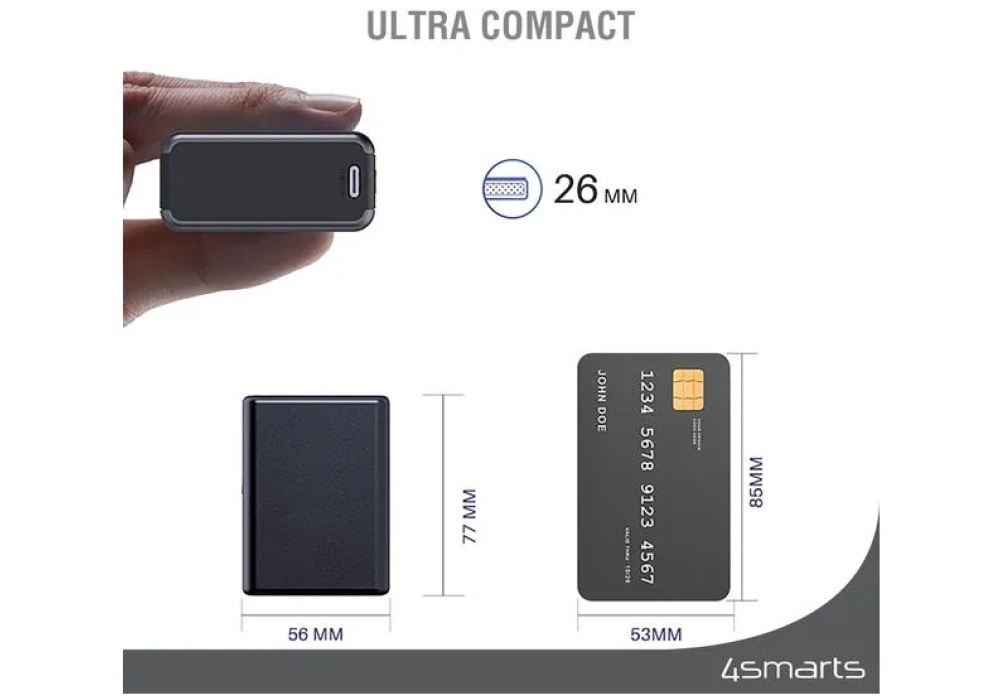 4smarts Batterie externe Slim 10000 mAh