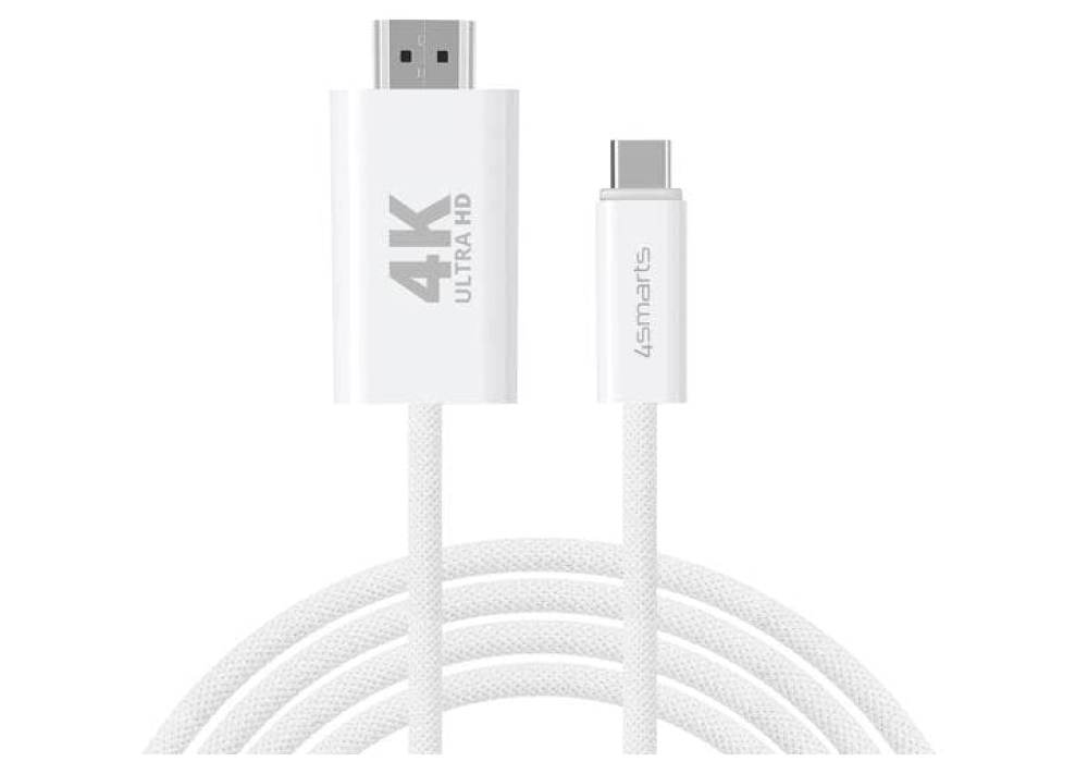 4smarts Câble 4K 60Hz USB type C - HDMI, 2 m