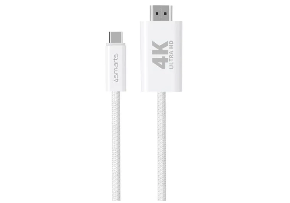 4smarts Câble 4K 60Hz USB type C - HDMI, 2 m