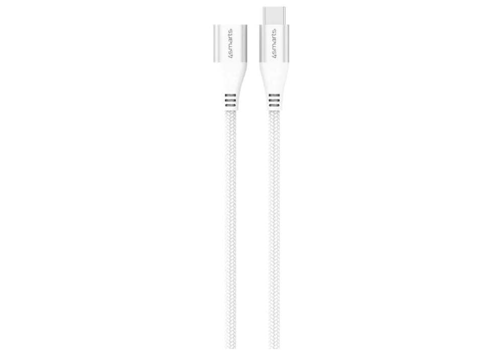 4smarts Câble de prolongation USB C - USB C 1.5 m Blanc