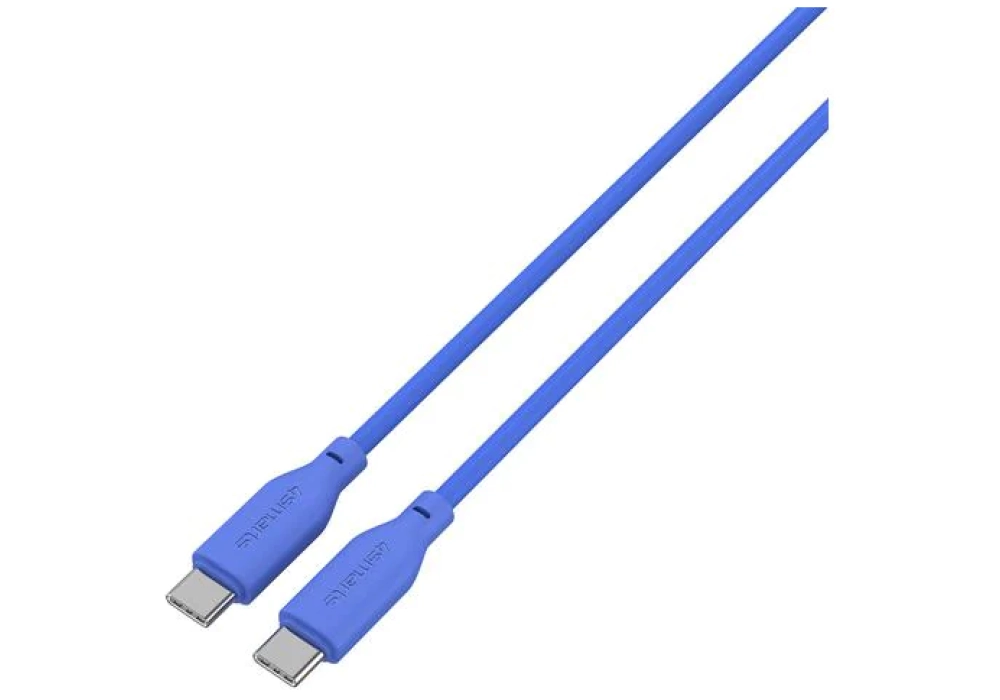 4smarts Câble USB 2.0 Silicone High Flex USB C - USB C 1.5 m Bleu