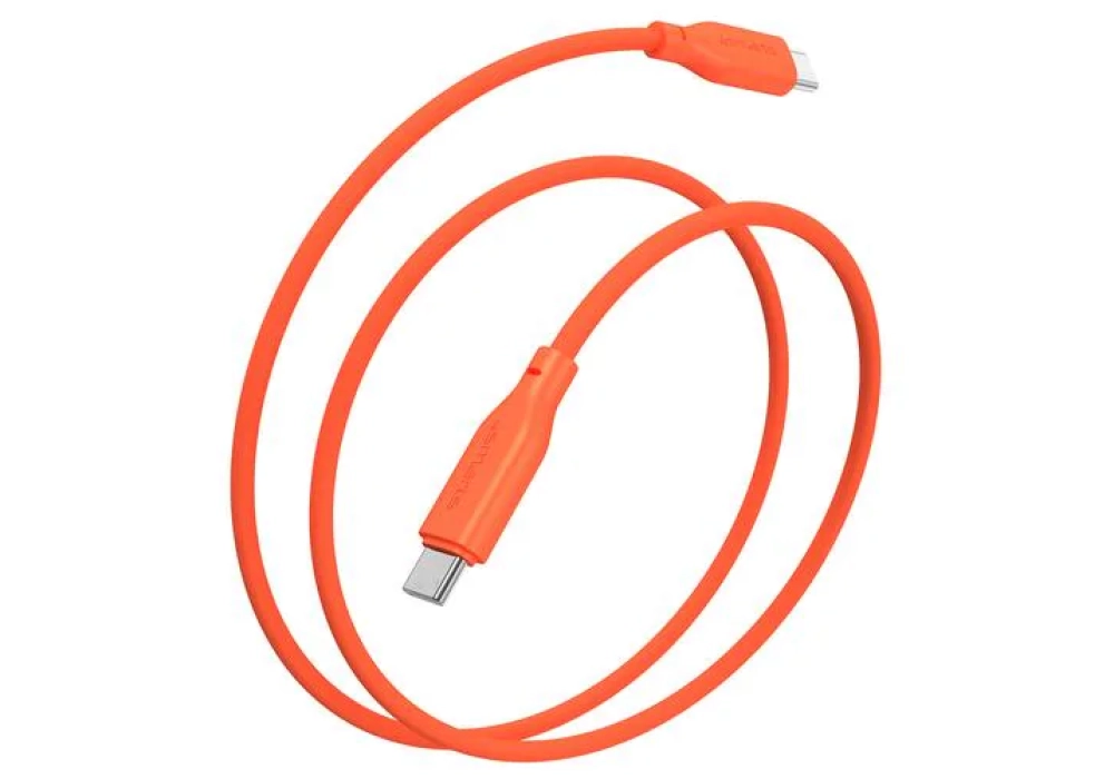 4smarts Câble USB 2.0 Silicone High Flex USB C - USB C 1.5 m Orange