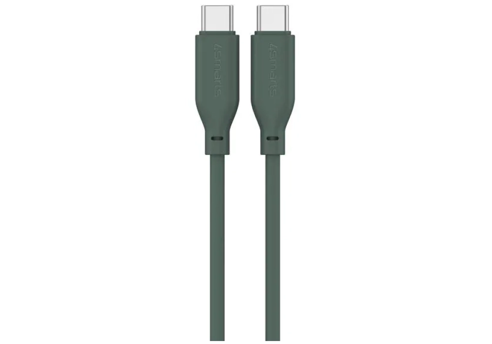 4smarts Câble USB 2.0 Silicone High Flex USB C - USB C 1.5 m Petrol