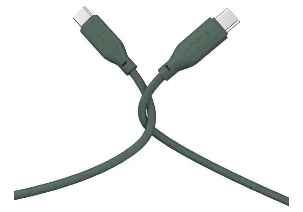 4smarts Câble USB 2.0 Silicone High Flex USB C - USB C 1.5 m Petrol