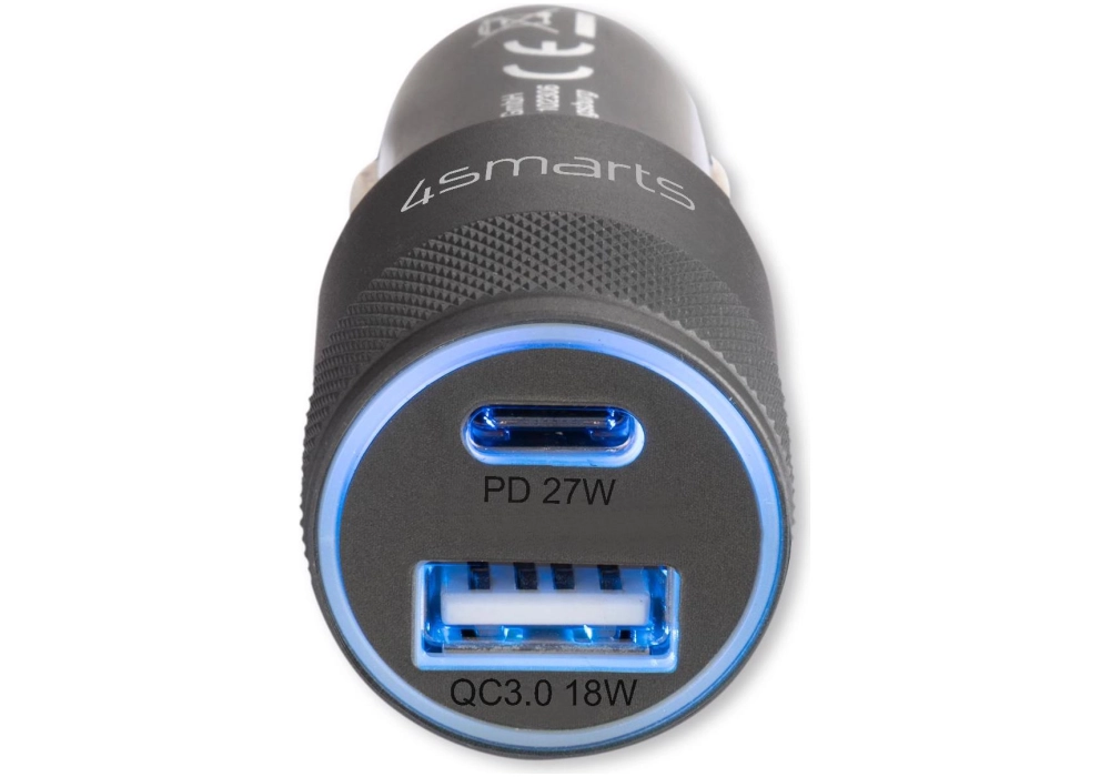 4smarts Car Charger Rapid+ QC 3.0 + 27W PD