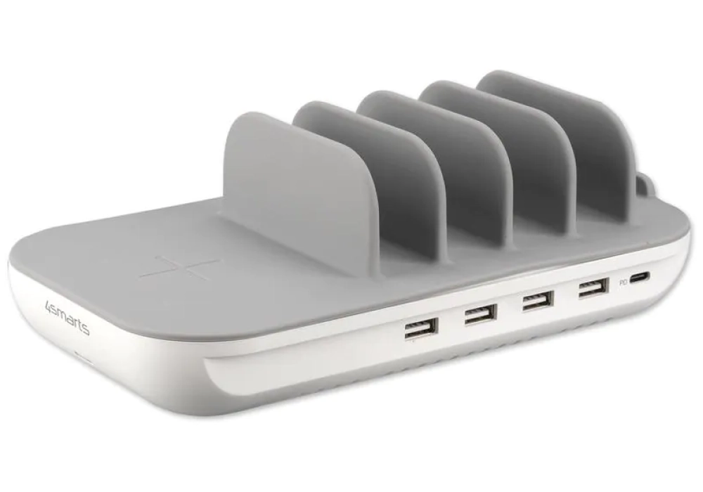 4smarts Family Evo Station de recharge 63W - gris/blanc