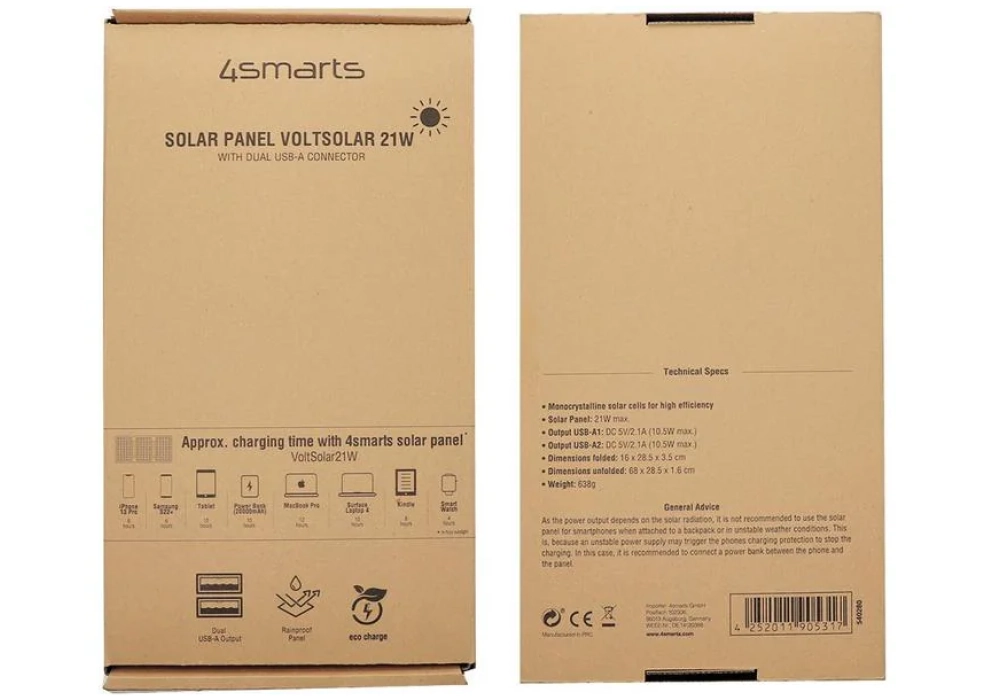 4smarts Panneau solaire VoltSolar 21 W