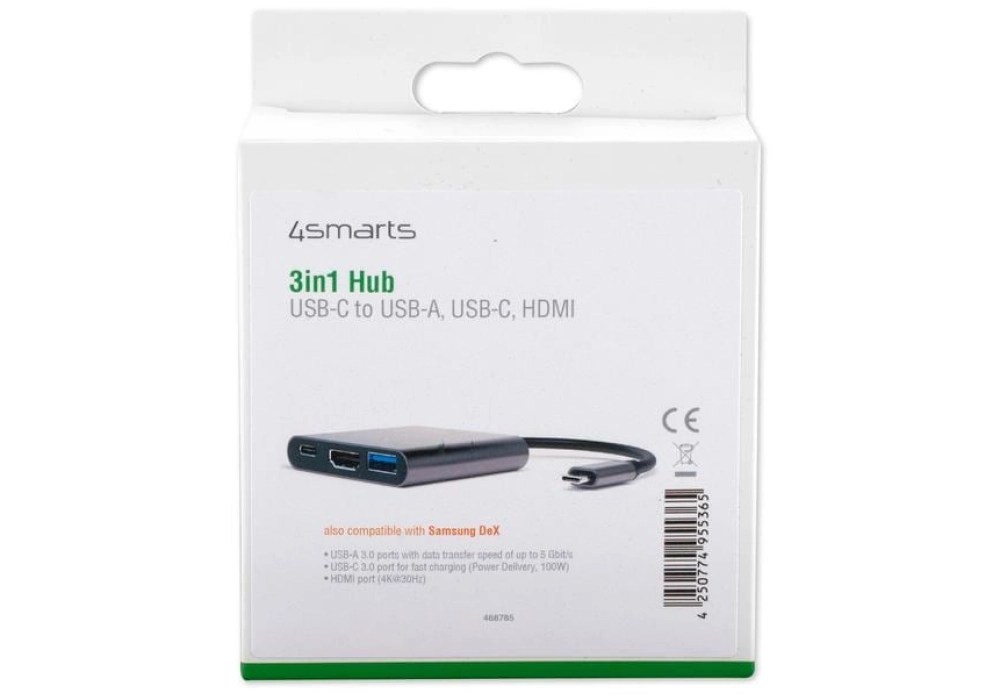 4smarts Station d'accueil 3 en 1 USB-C