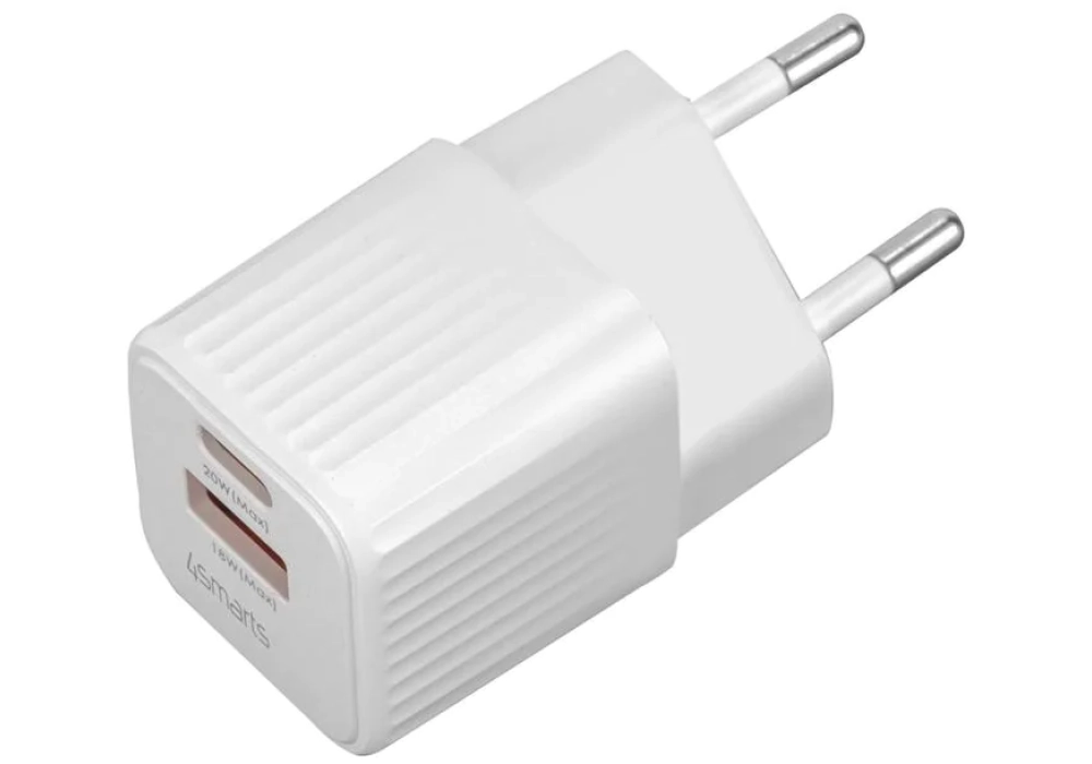 4smarts VoltPlug Duos Mini DP 20 W (Blanc)