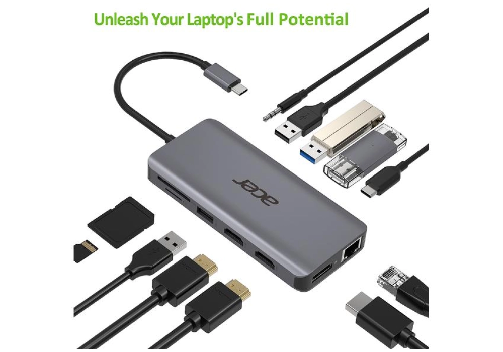 Acer Station d'accueil USB Type-C 12-in-1 Mini