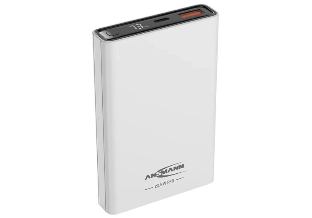 Ansmann Batterie externe PB222PD, 10000 mAh blanc