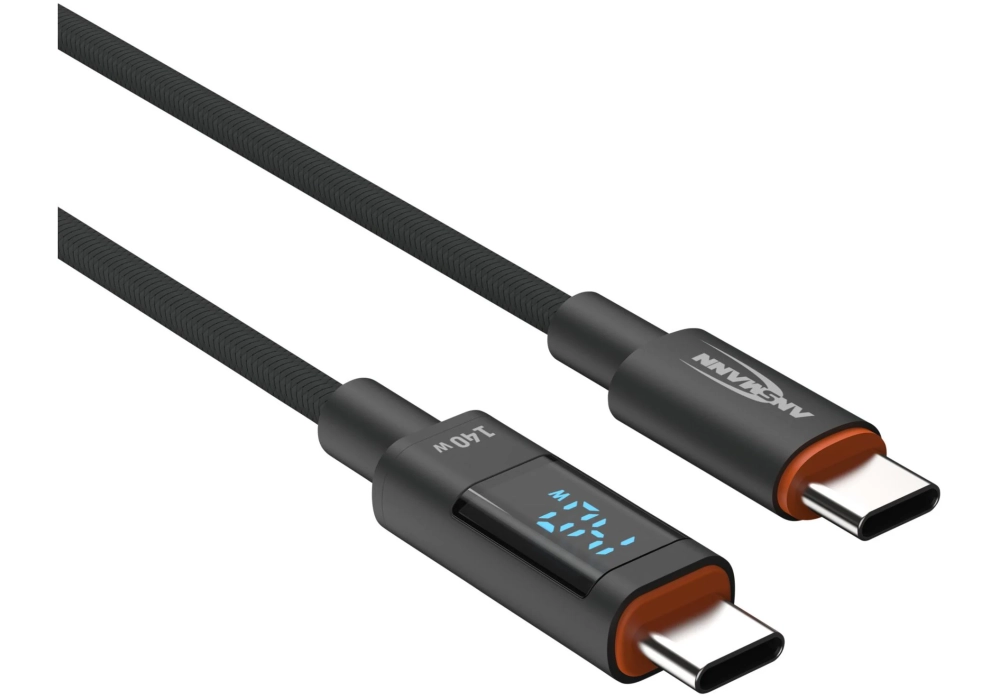 Ansmann Câble chargeur USB Câble type-C vers USB type-C, 200 cm