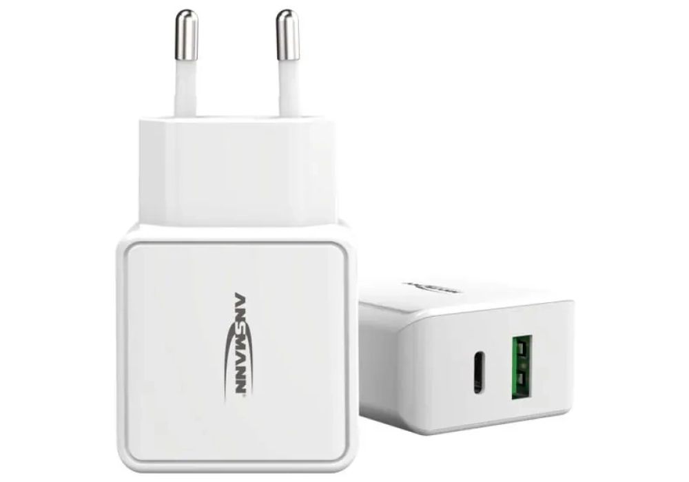 Ansmann Home Charger HC218PD, 18 W, blanc