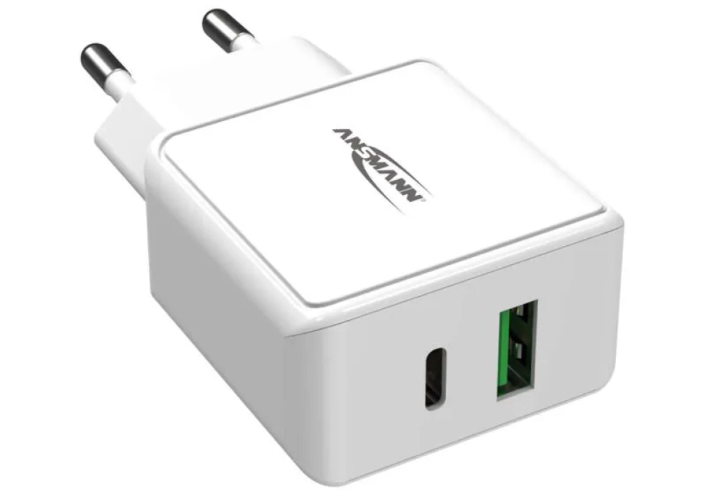 Ansmann Home Charger HC218PD, 18 W, blanc