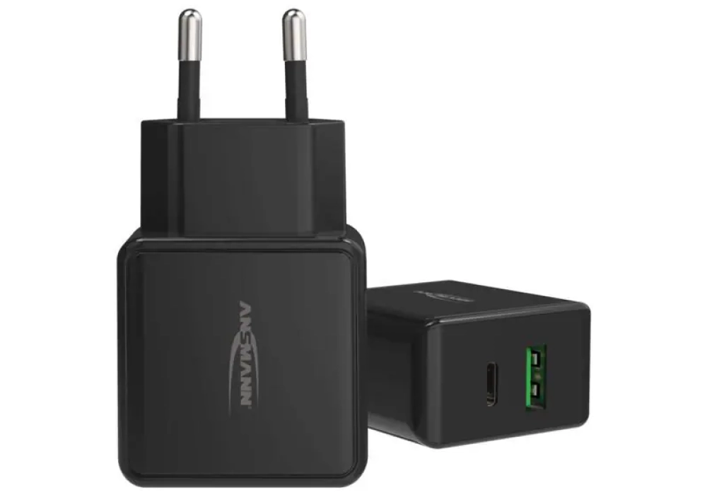 Ansmann Home Charger HC218PD, 18 W, noir