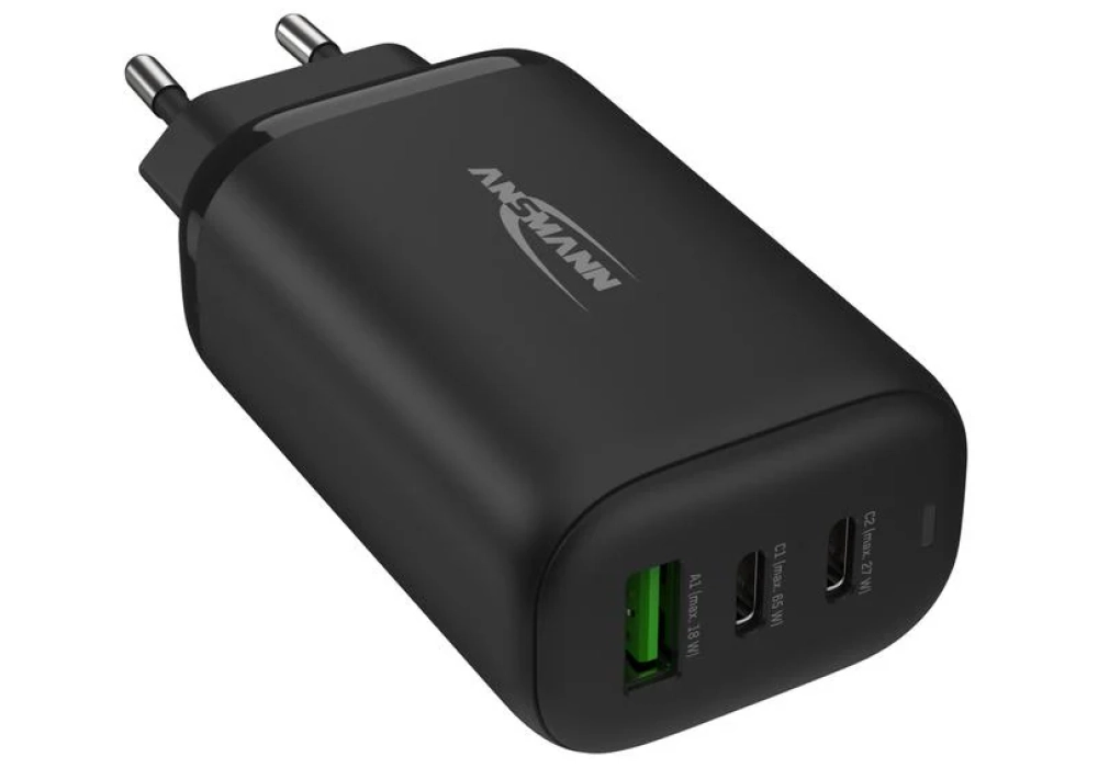 Ansmann Home Charger HC365PD, 65 W, noir