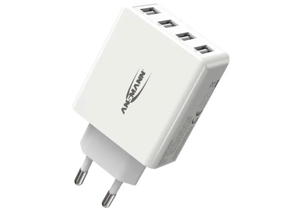 Ansmann Home Charger HC430, 4x USB, 30 W, blanc