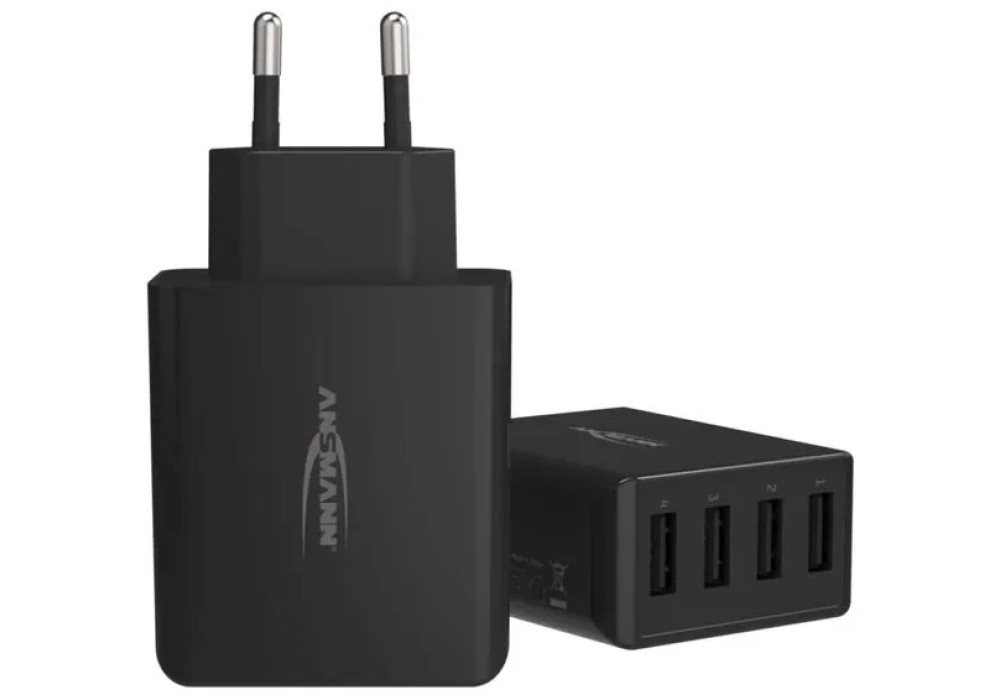 Ansmann Home Charger HC430, 4x USB, 30 W, noir