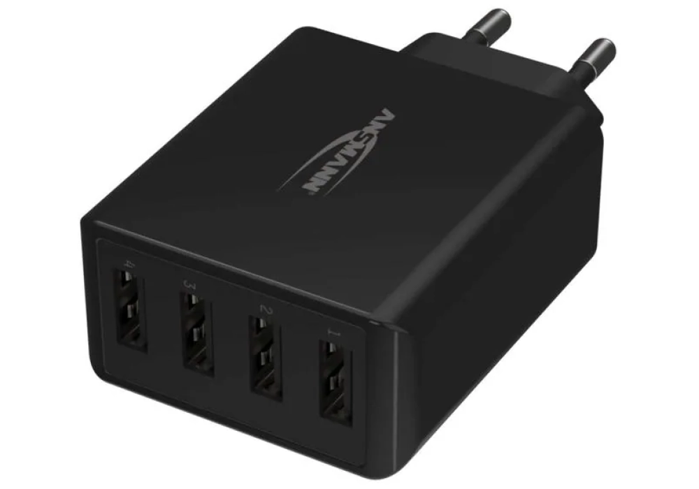 Ansmann Home Charger HC430, 4x USB, 30 W, noir