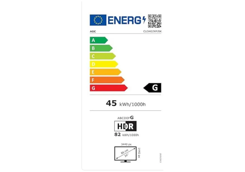 AOC CU34G2XP/BK