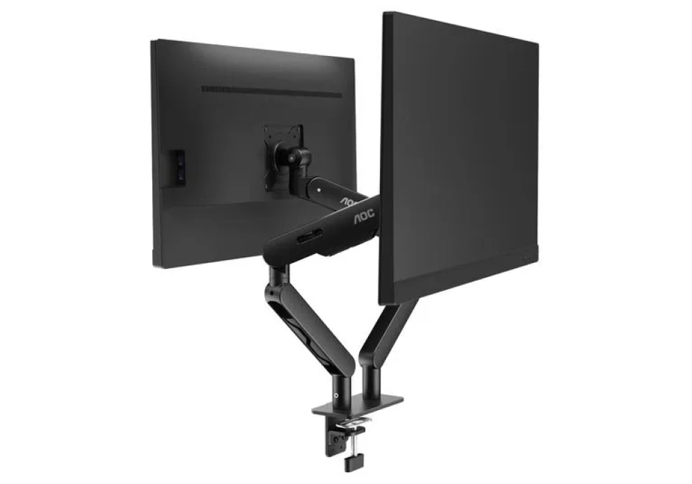 AOC Supports de table AM420B Dual jusqu’à 9 kg – Noir