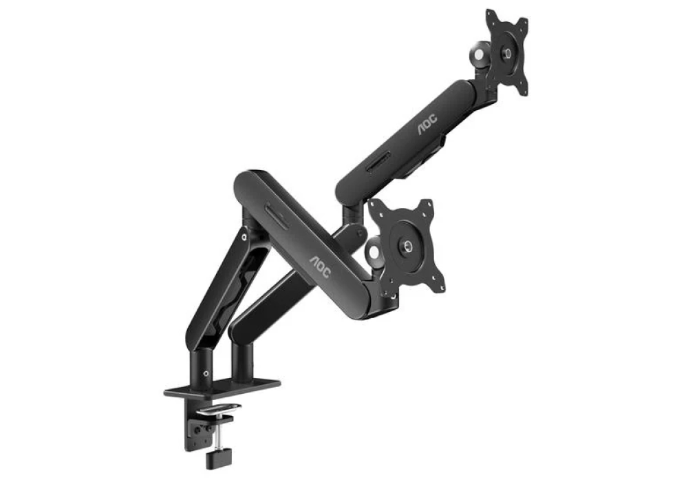 AOC Supports de table AM420B Dual jusqu’à 9 kg – Noir