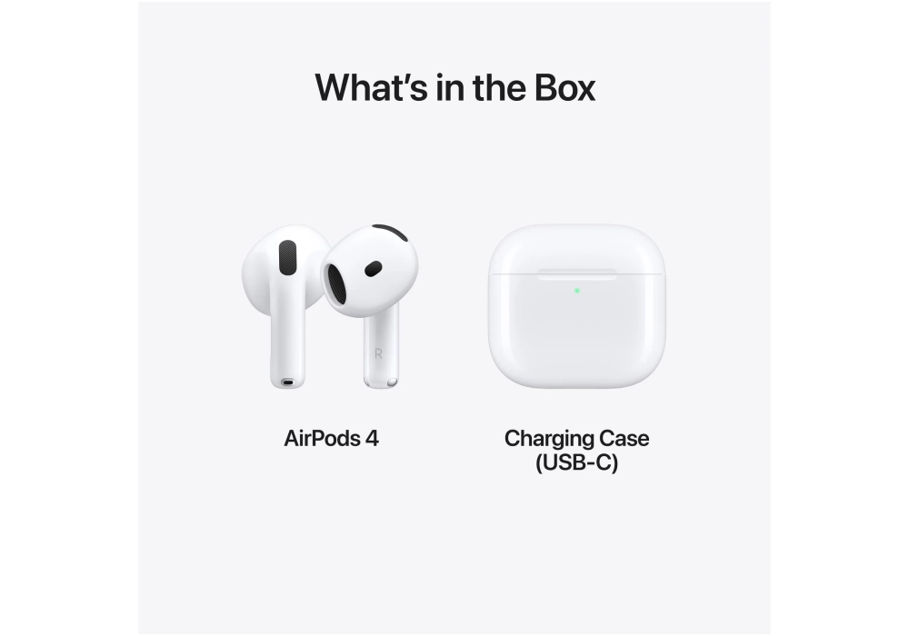 Apple Écouteurs True Wireless In-Ear AirPods 4 USB-C