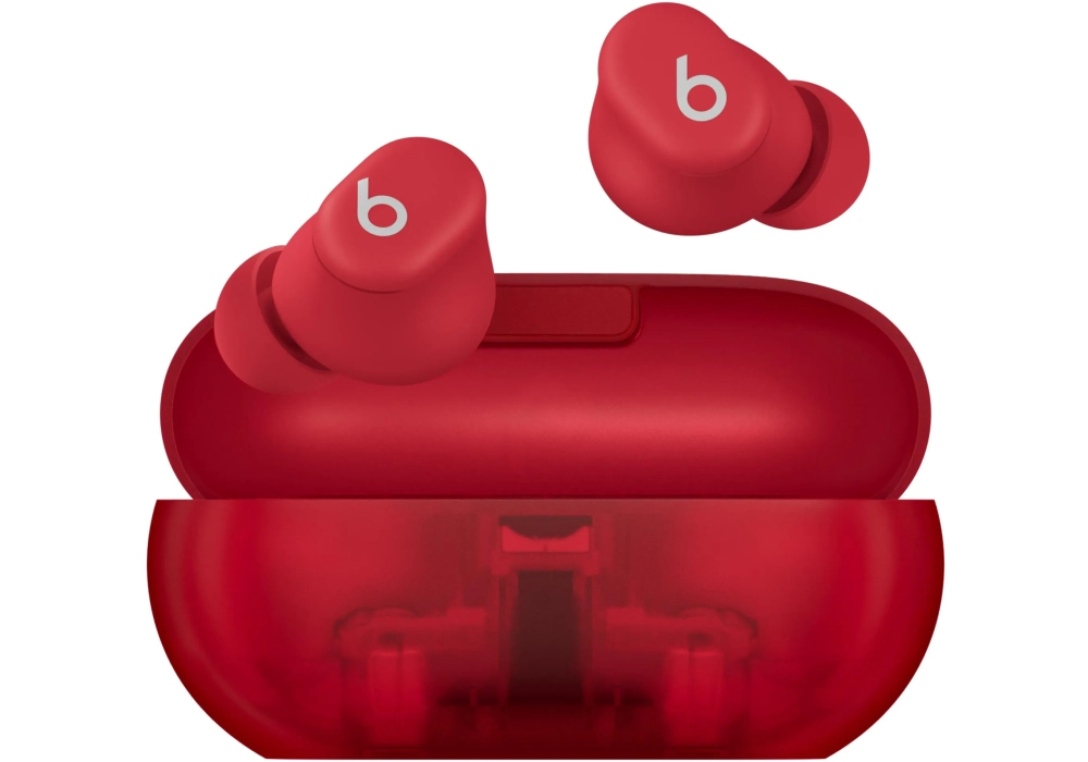 Apple Beats Solo Buds - Transparent Red