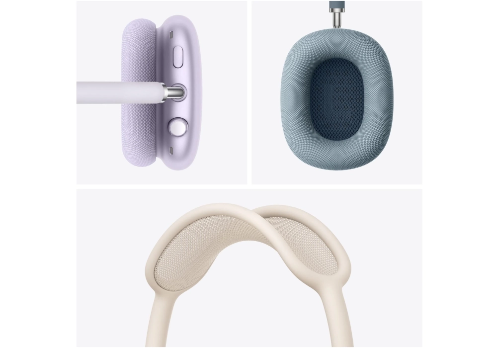 Apple Casques supra-auriculaires Wireless AirPods Max 2024 Lumière stellaire