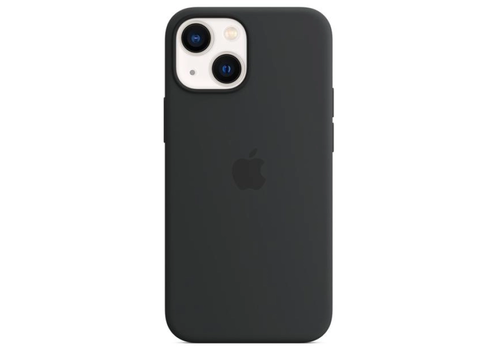 Apple iPhone 13 Mini Silicone Case avec MagSafe (Noir minuit)