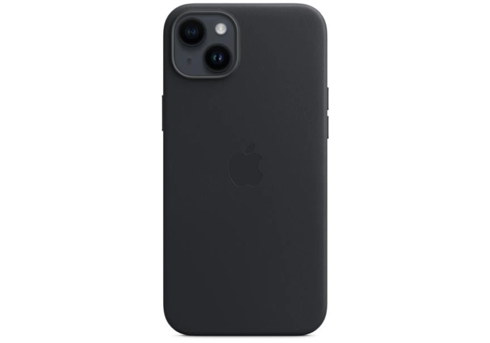 Apple Leather Case avec MagSafe iPhone 14 Plus (Noir)