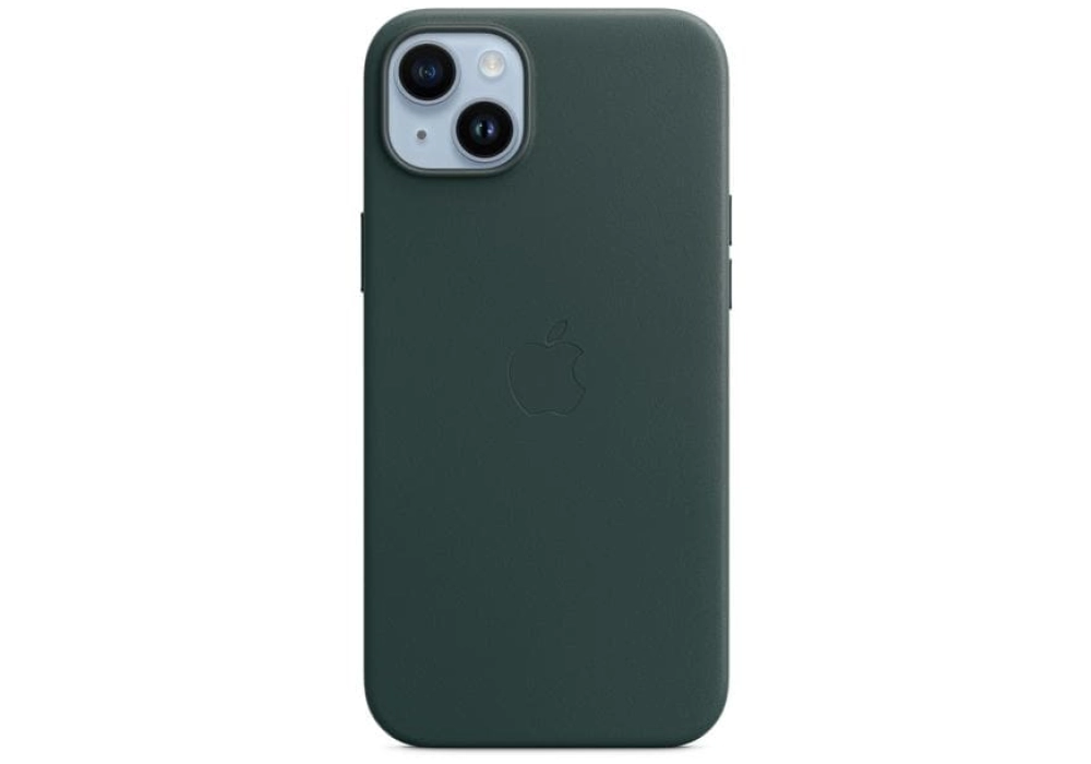 Apple Leather Case avec MagSafe iPhone 14 Plus (Vert)