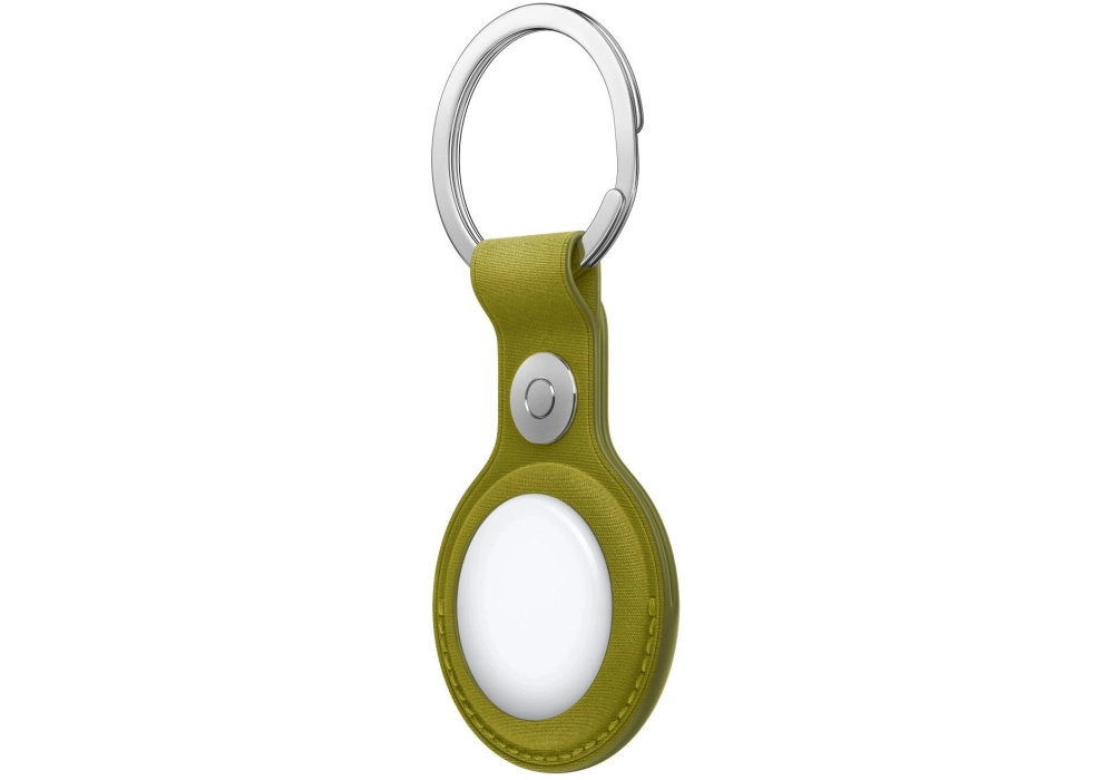 Apple Porte-clés AirTag en tissu fin - Chartreuse