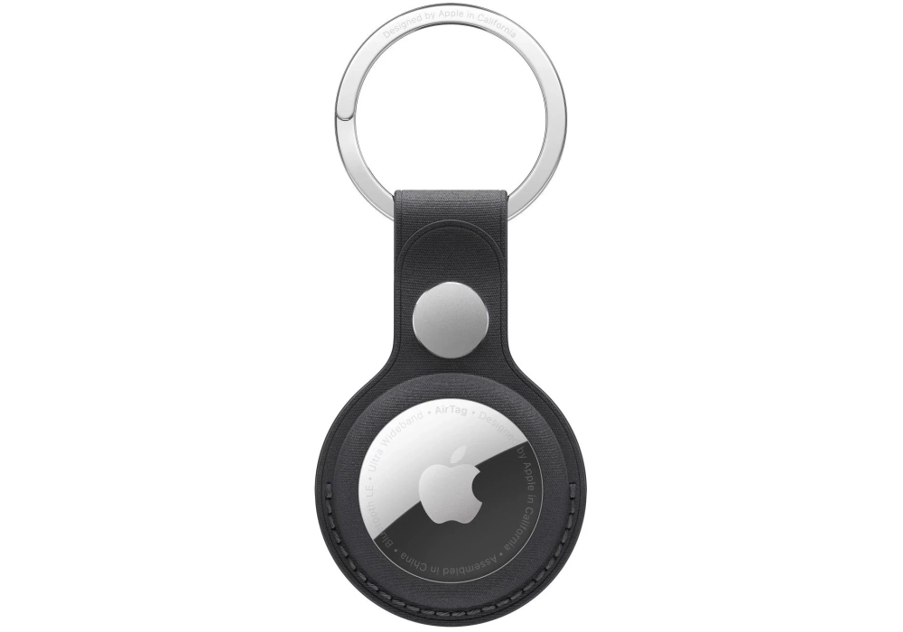 Apple Porte-clés AirTag en tissu fin - Noir