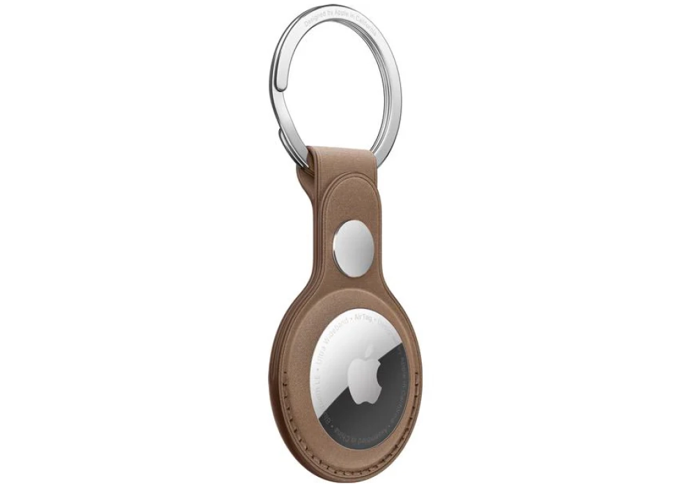 Apple Porte-clés AirTag en tissu fin Taupe