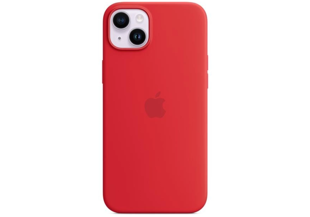 Apple Silicone Case avec MagSafe iPhone 14 Plus (Rouge)