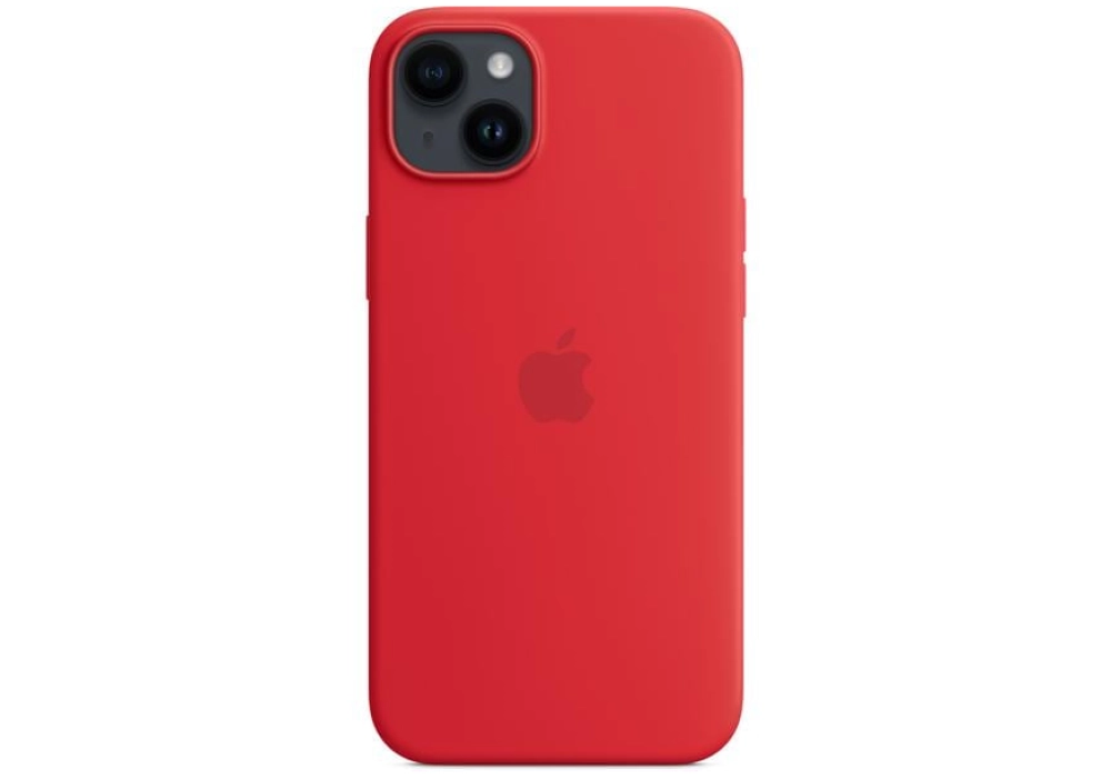 Apple Silicone Case avec MagSafe iPhone 14 Plus (Rouge)