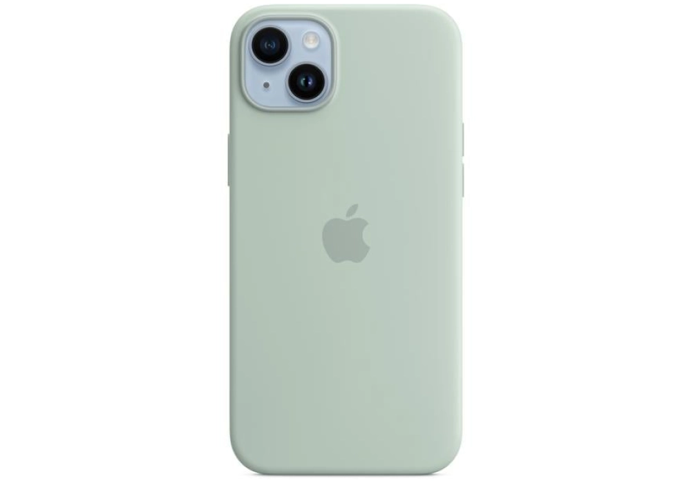 Apple Silicone Case avec MagSafe iPhone 14 Plus (Vert)