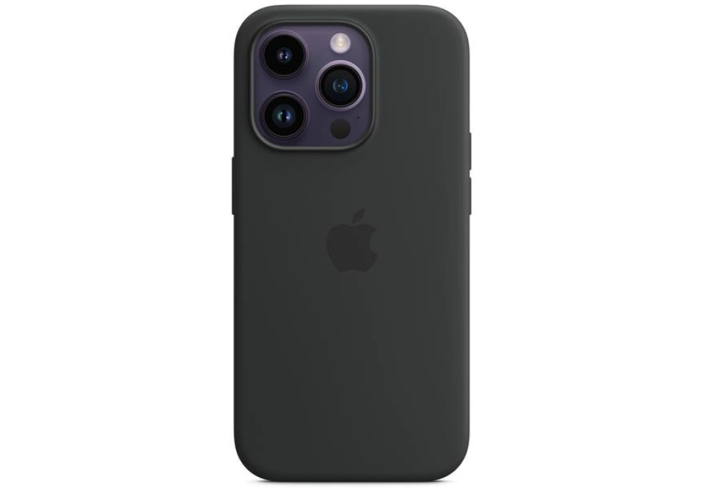 Apple Silicone Case avec MagSafe iPhone 14 Pro (Noir)