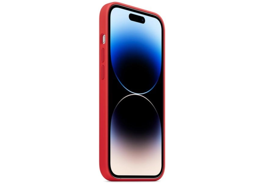 Apple Silicone Case avec MagSafe iPhone 14 Pro (Rouge)