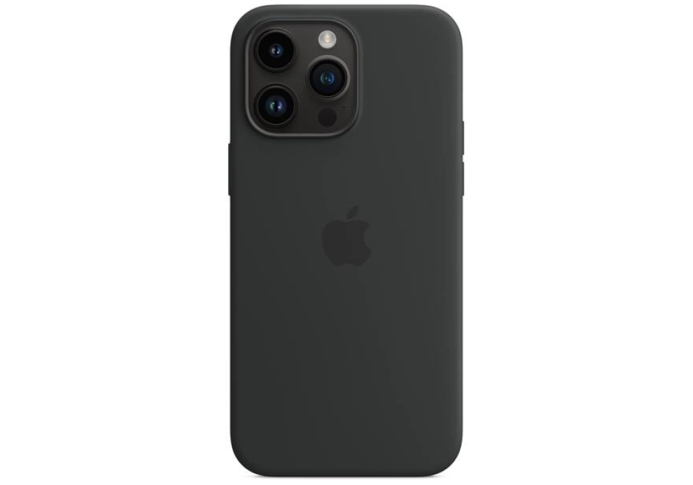 Apple Silicone Case avec MagSafe iPhone 14 Pro Max (Noir)