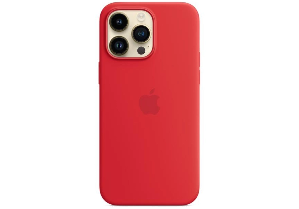 Apple Silicone Case avec MagSafe iPhone 14 Pro Max (Rouge)