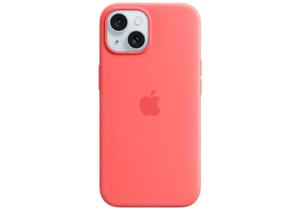 Apple Silicone Case avec MagSafe iPhone 15 Guava