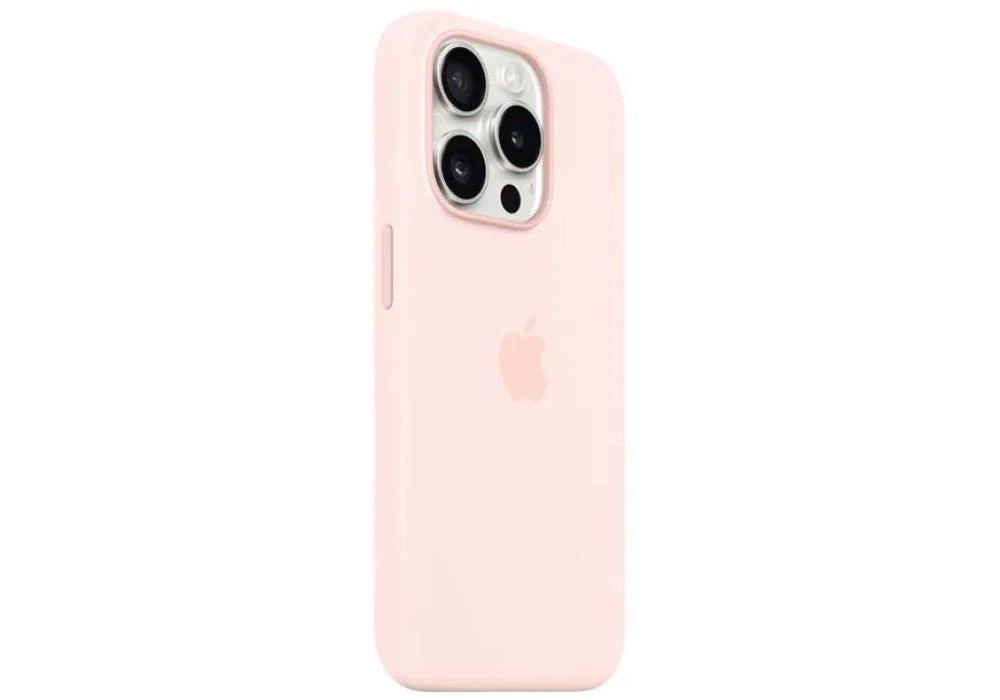 Apple Silicone Case avec MagSafe iPhone 15 Pro Light Pink