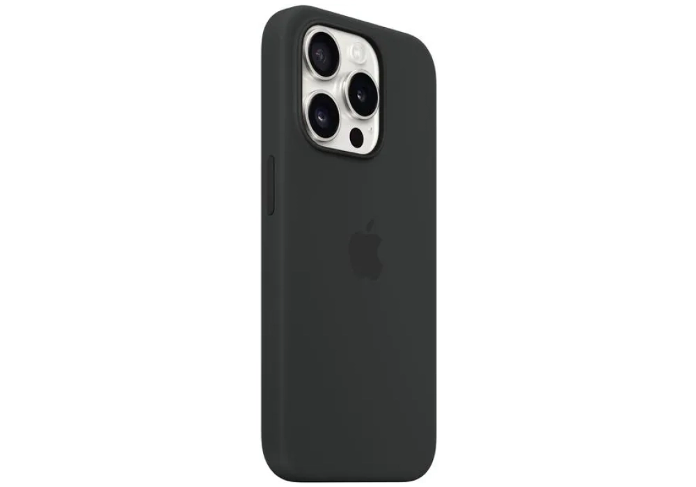 Apple Silicone Case avec MagSafe iPhone 15 Pro Noir