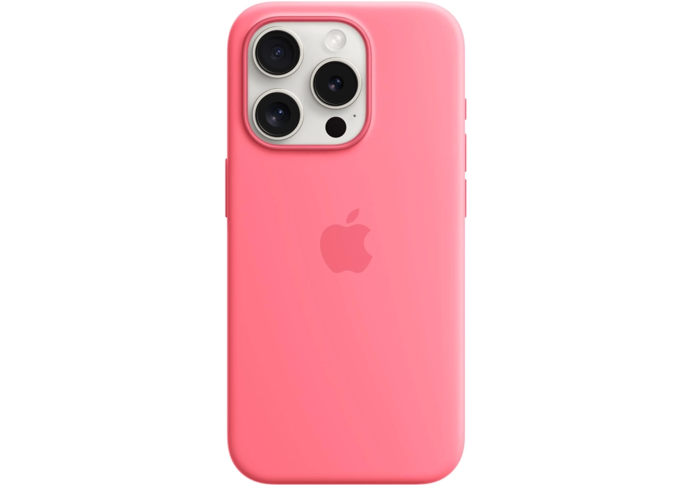 Apple Silicone Case avec MagSafe iPhone 15 Pro Pink