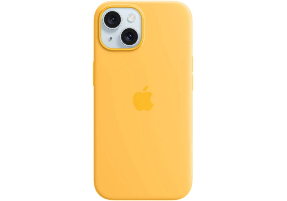 Apple Silicone Case avec MagSafe iPhone 15 Sunshine