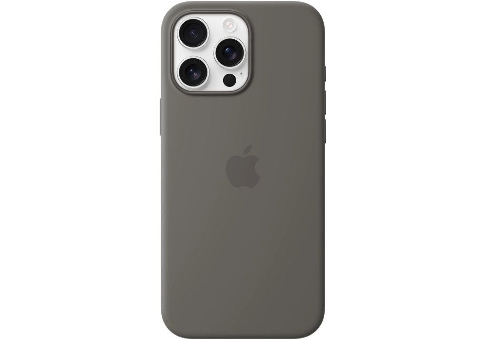 Apple Silicone Case avec MagSafe iPhone 16 Pro Max Gris pierre